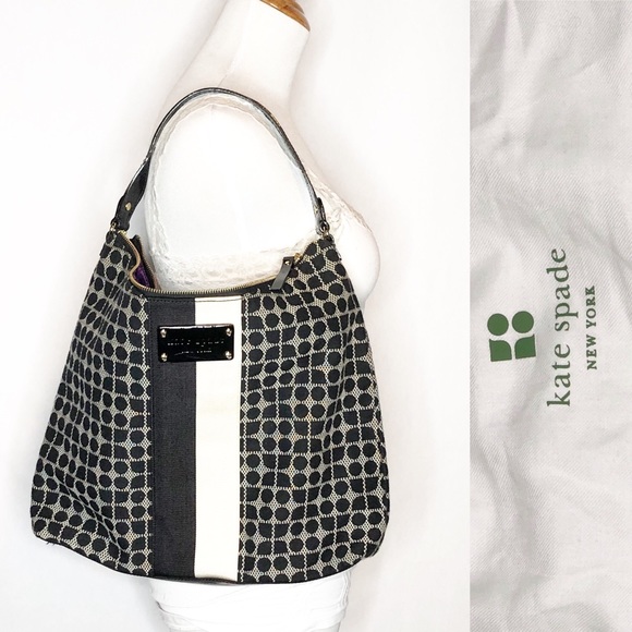 Final Price DropKate Spade Classic Noel Joisan Black/Cream Shoulder Bag like new - Picture 2 of 8